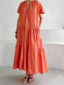 Vestido Hannah Midi em Camadas