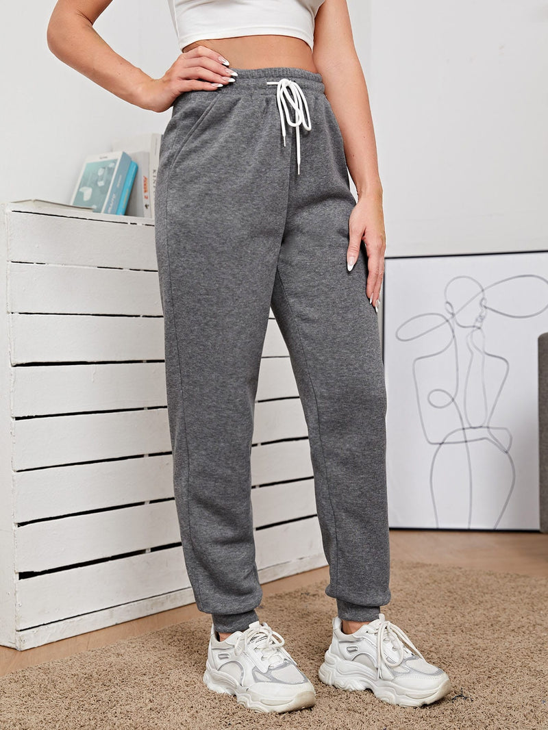 Calça Moletom Basic com Cordão