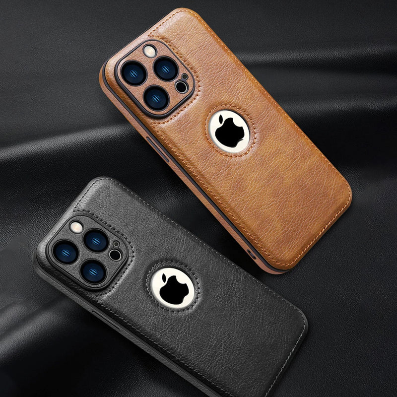 Capa de Couro Luxo para  iPhone