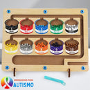 Brinquedo Cognitivo Montessori Labirinto Cores