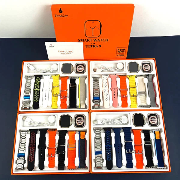 Lançamento Smartwatch Ultra Series 9 com 7 Pulseiras + Case de Brindes