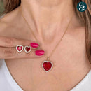 Colar Coração Cravejado Golden - Folheado a Ouro