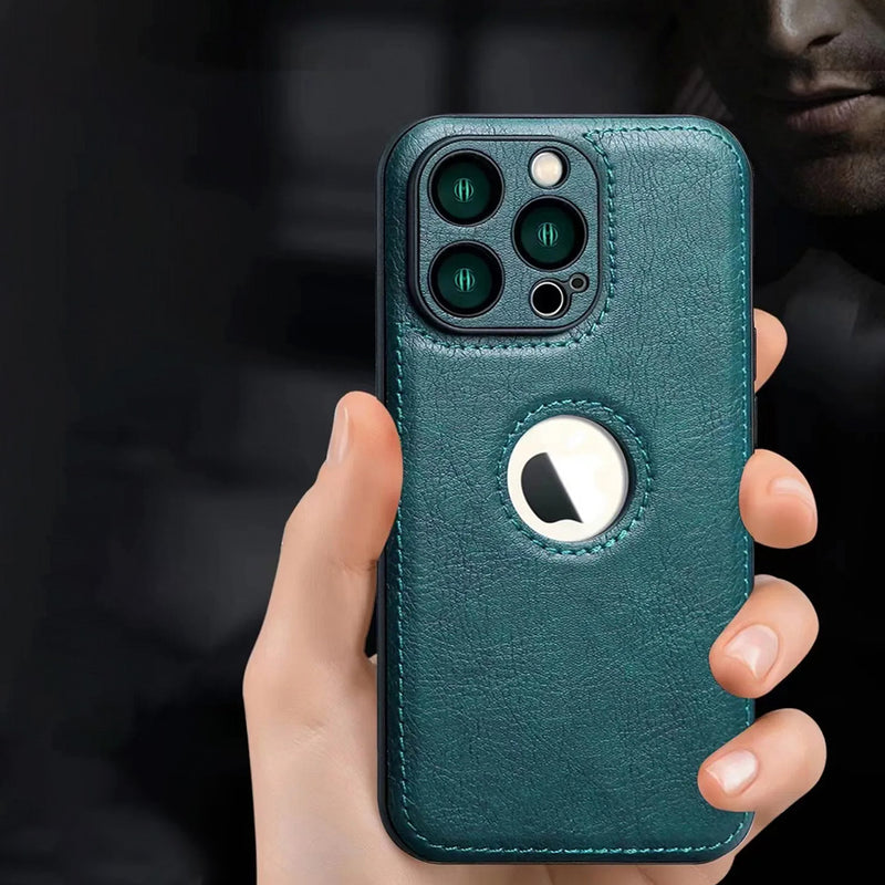 Capa de Couro Luxo para  iPhone