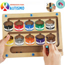 Brinquedo Cognitivo Montessori Labirinto Cores