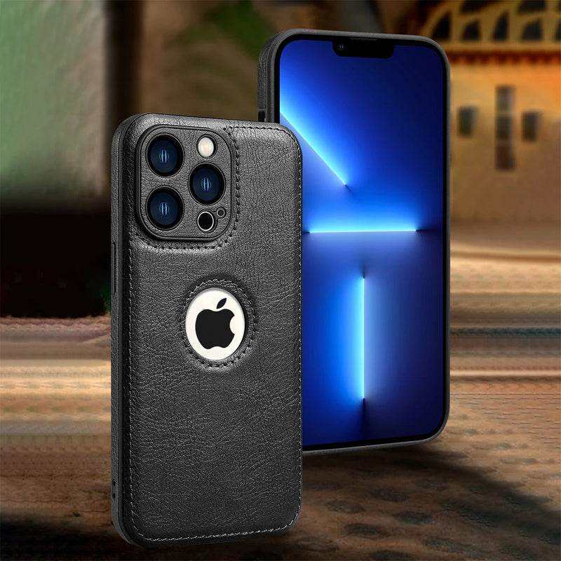 Capa de Couro Luxo para  iPhone