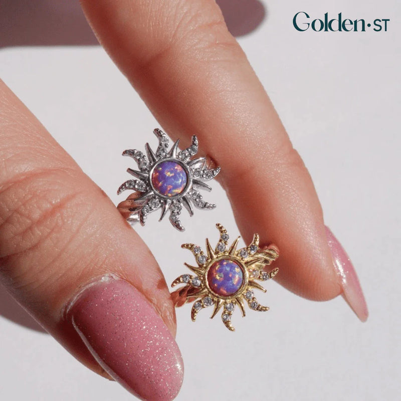 Anel Giratório Sol da Rapunzel