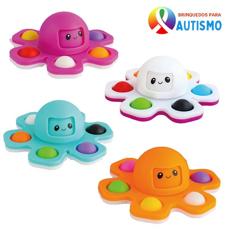 Fidget Spinner Interativo Sensorial Polvo