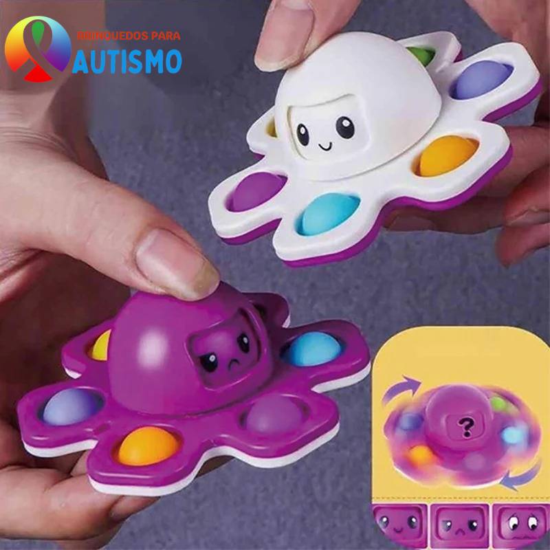 Fidget Spinner Interativo Sensorial Polvo