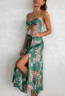 Vestido Florence Midi Decote Amarração