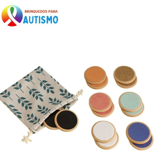 Jogo Sensorial Montessori Classificação Tátil