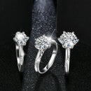 Anel Noivado Banhado a Ouro Branco