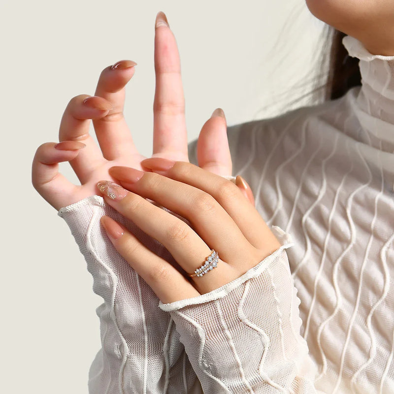 Anel Noivado Moissanite Pure