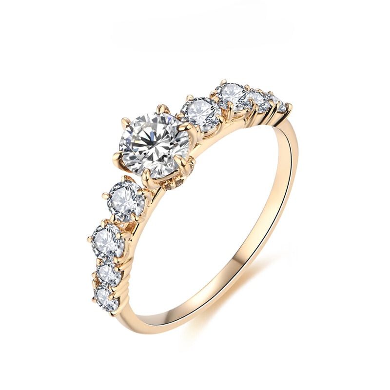 Anel Moissanite  Ouro 14k