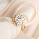 Anel Girassol Giratório - Ajuda em sua Ansiedade