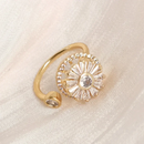 Anel Girassol Giratório - Ajuda em sua Ansiedade