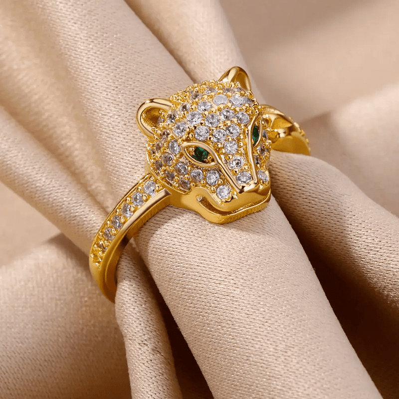 Anel Leopardo Vantage - Banhado a Ouro | Lançamento 2024