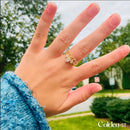 Anel Rapunzel Ajustável + Caixa Girassol Personalizada - Enrolados