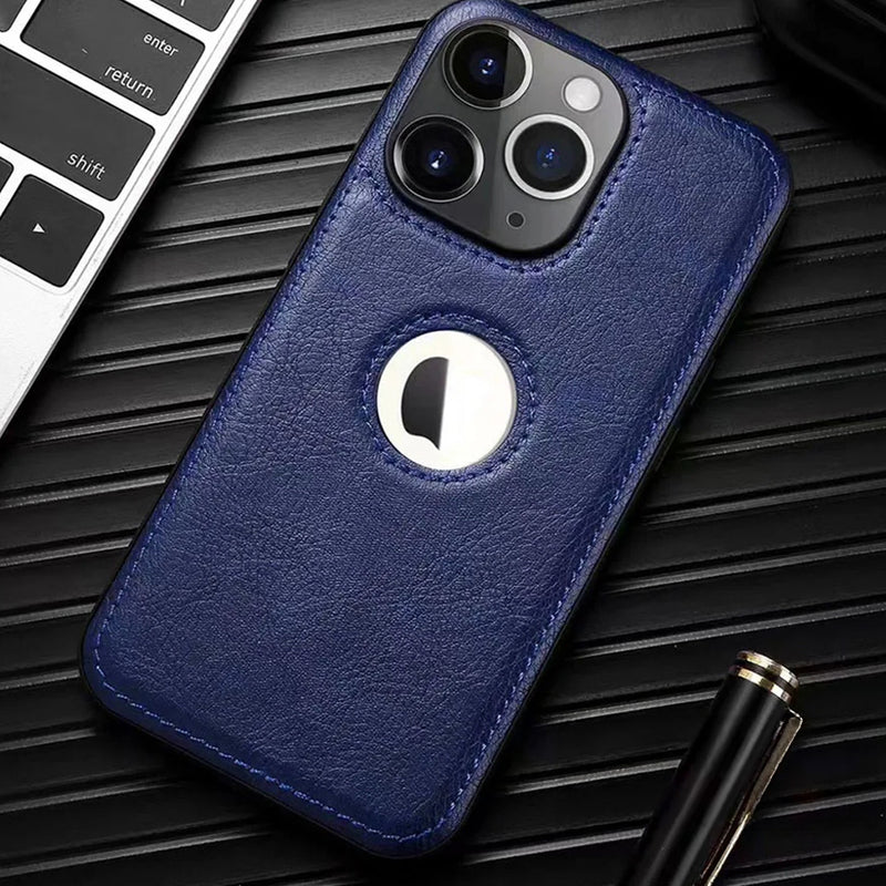 Capa de Couro Luxo para  iPhone