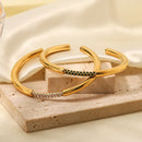 Bracelete com Zircônias Banhado a Ouro 18K