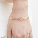 Bracelete Duplo com Nó