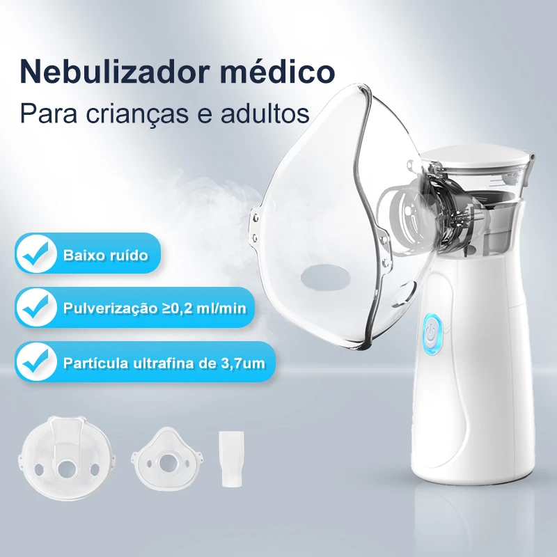 Inalador Nebulizador Portátil e Ultra Silencioso