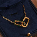 Colar Duplo com Zircônias