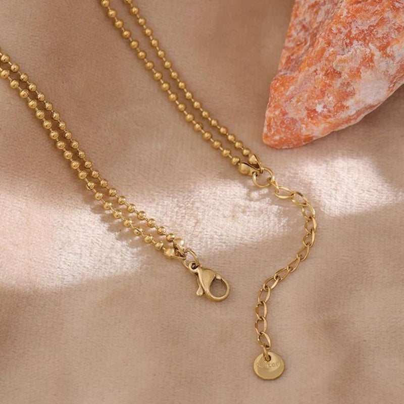 Colar Duplo com Zircônias Cúbicas