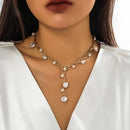 Colar Elos Com Pérolas