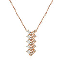 Colar com Pingente Cravejado em Zircônias