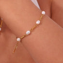 Conjunto Colar e Pulseira de Pérolas