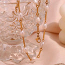 Conjunto Colar e Pulseira de Pérolas