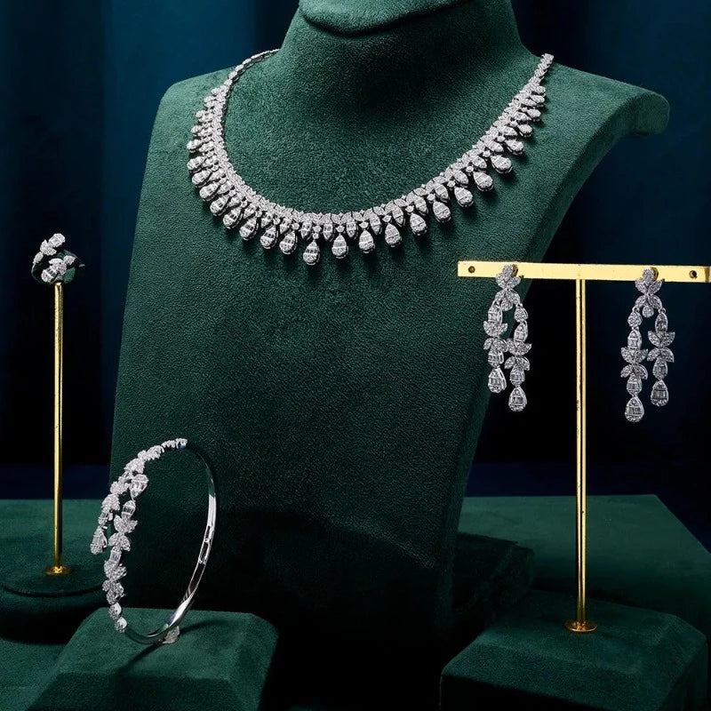 Conjunto Luxo Noiva com Cristais