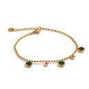 Conjunto de Colar e Pulseira Com Zircônias Cúbicas