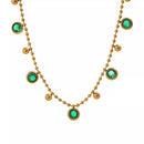 Conjunto de Colar e Pulseira Com Zircônias Cúbicas