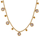 Conjunto de Colar e Pulseira Com Zircônias Cúbicas