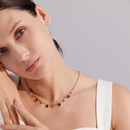 Conjunto de Colar e Pulseira Com Zircônias Cúbicas