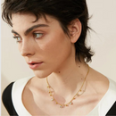 Conjunto de Colar e Pulseira Com Zircônias Cúbicas