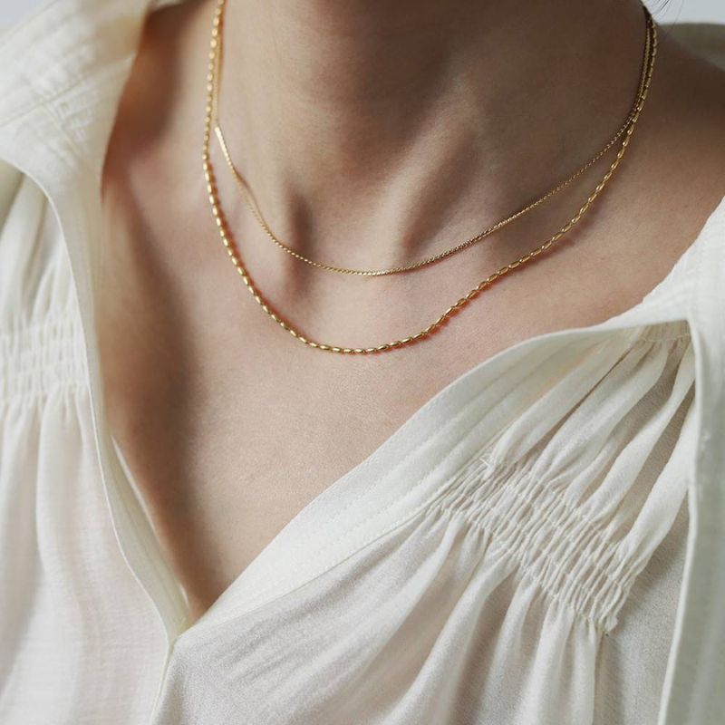 Colar Duplo Banhado a Ouro 18k