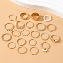 Conjunto de Anéis de Coração e Borboleta