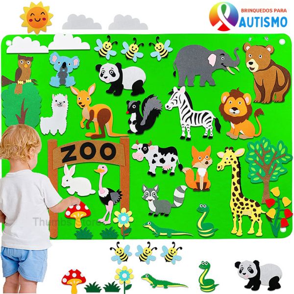 Brinquedo Educativo Mural Interativo Montessori