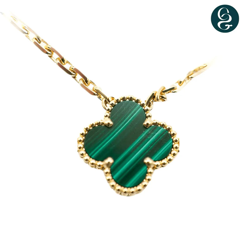 Colar Trevo Alhambra Golden Banhado em Ouro 18K