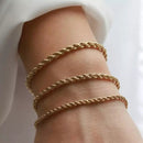 Pulseira Dourada Torcida