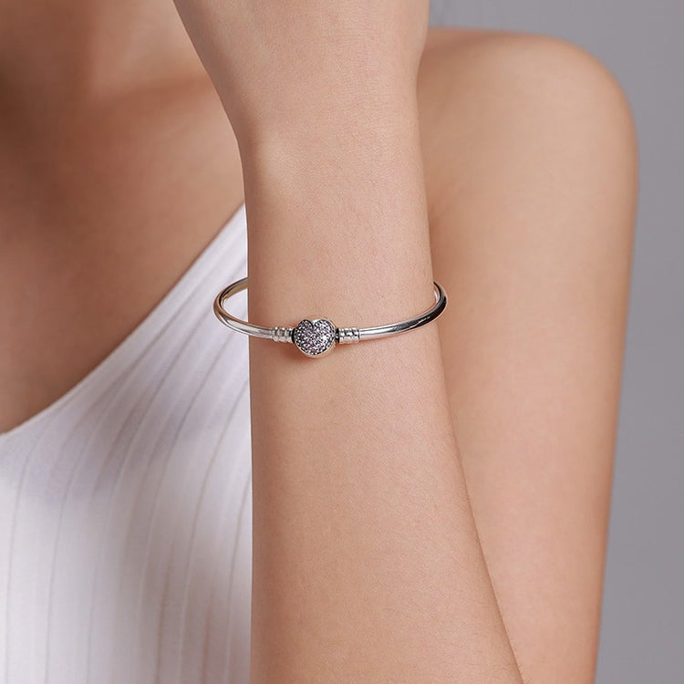 Bracelete Para Berloques Coração