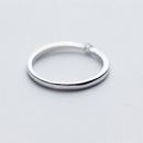 Anel Ponto de Zircônia Prata