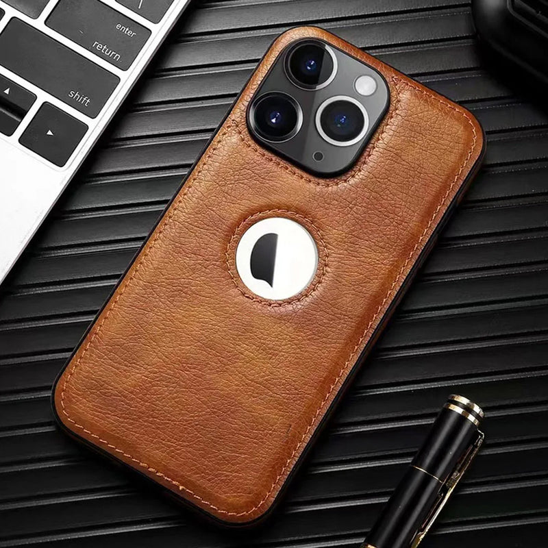 Capa de Couro Luxo para  iPhone