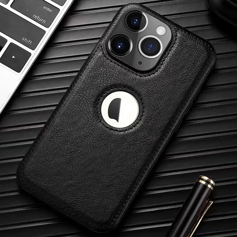 Capa de Couro Luxo para  iPhone