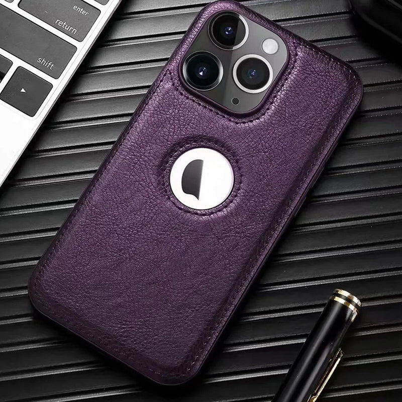 Capa de Couro Luxo para  iPhone