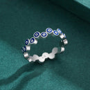 Anel Olho Grego Prata