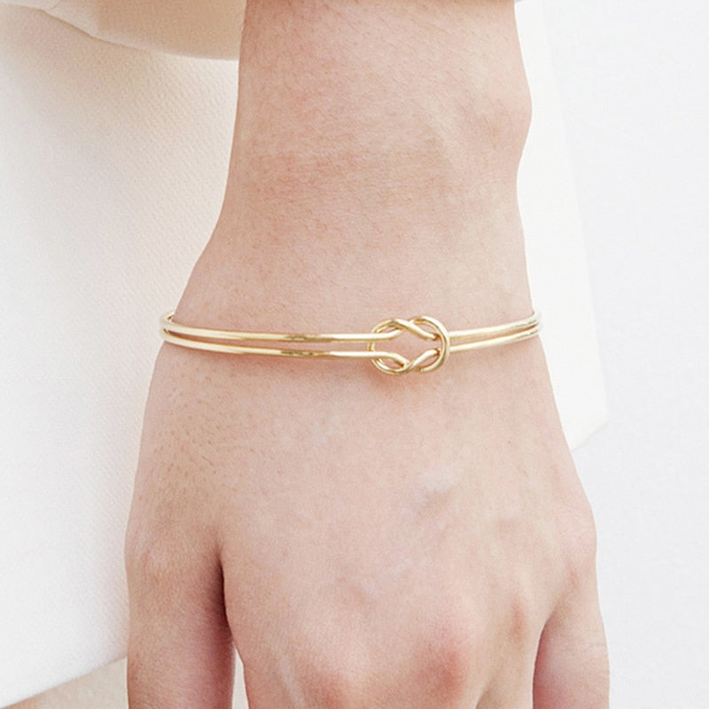 Bracelete Duplo com Nó