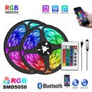 Fita de LED RGB com APP 24 Chaves Bluetooth